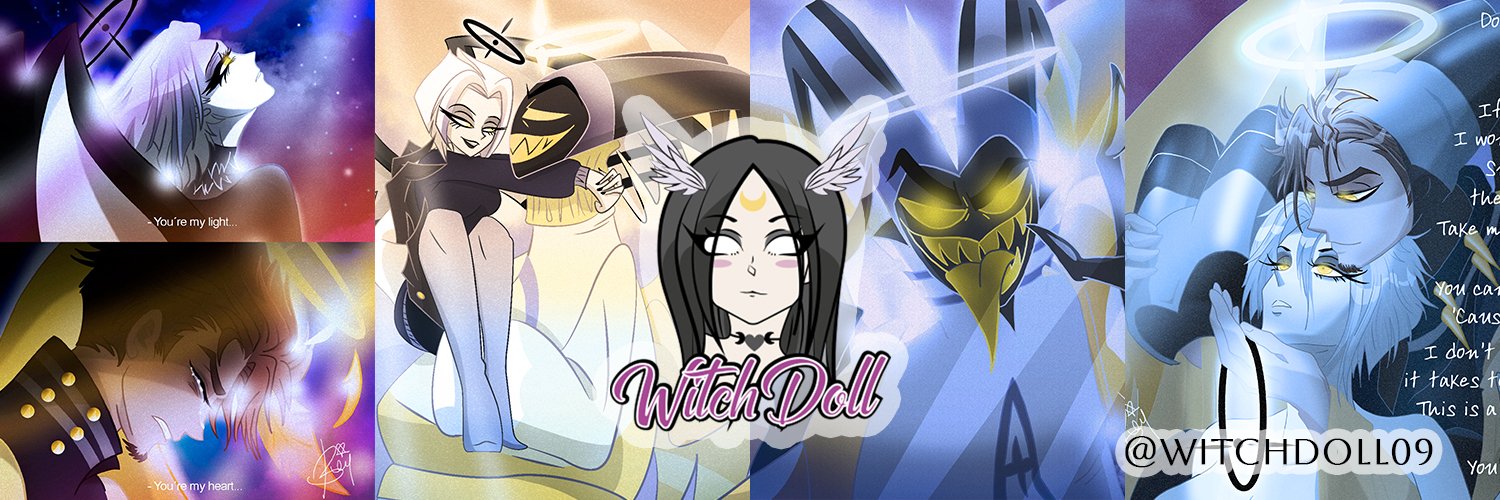 WitchDoll 𐀴̶🖤🤍💛Closed Commissions (4/5)'s banner