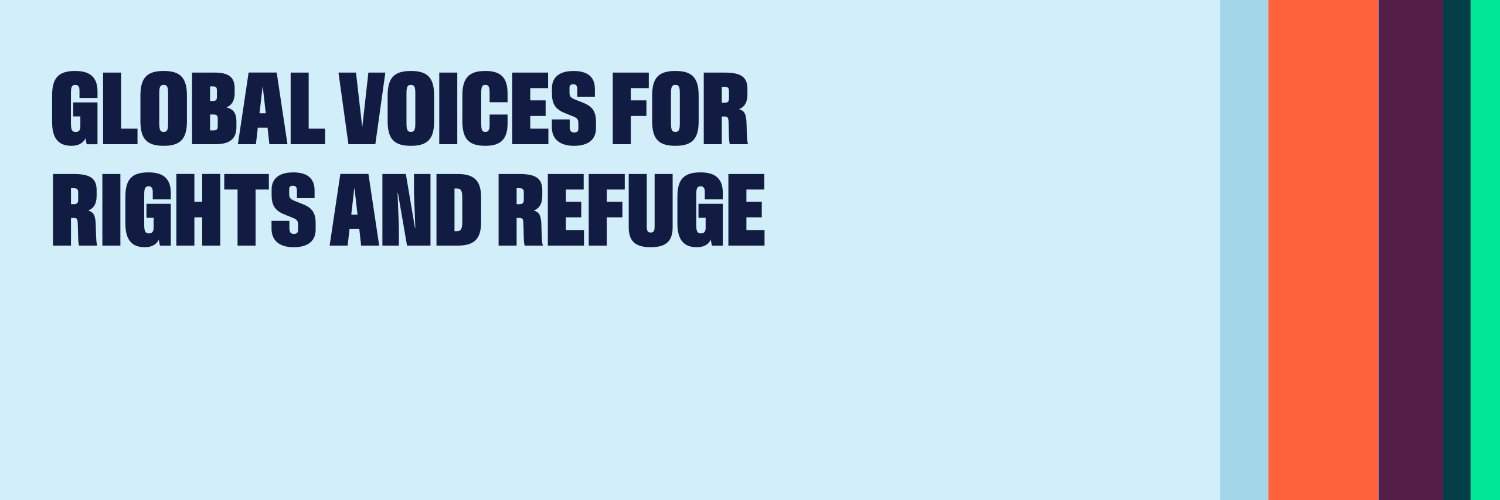 Refugees International's banner