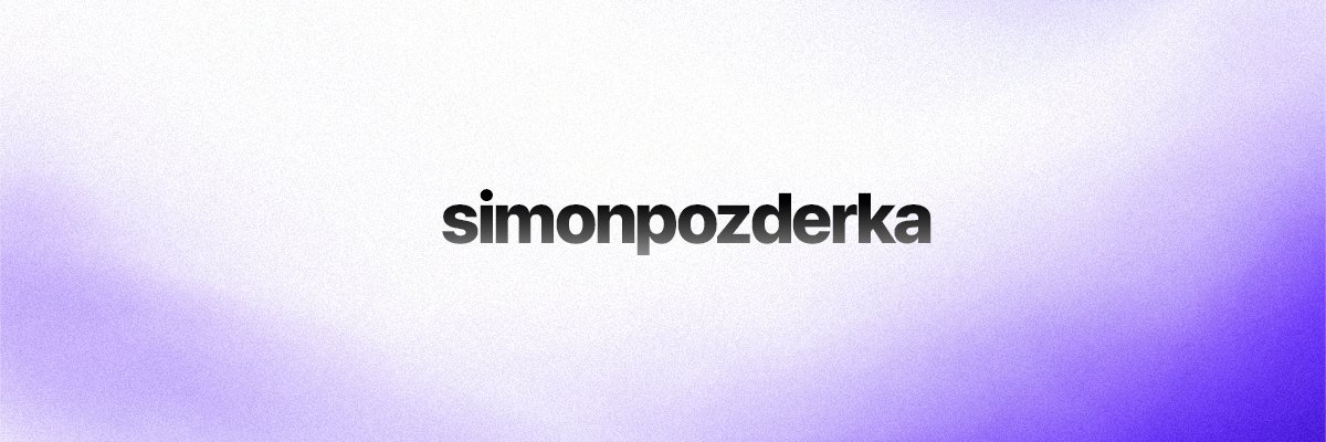 simonpozderka's profile banner image