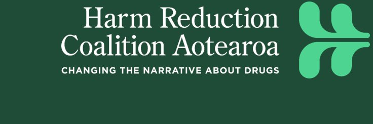 Harm Reduction Coalition Aotearoa's banner