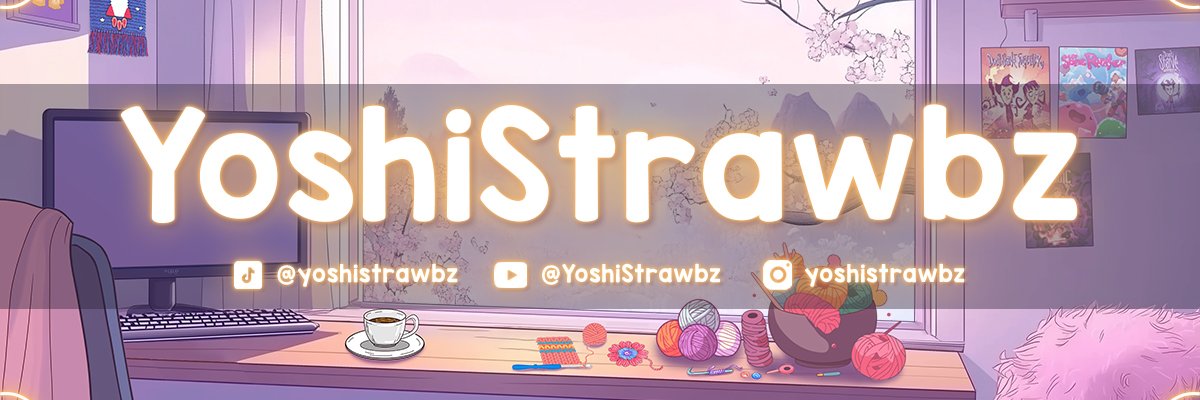 YoshiStrawbz | Streamer | Deaf | PngTuber banner