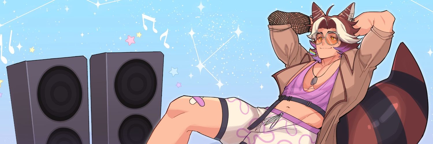 Kokeyno 🦝⛱️ | Raccoon VTuber banner