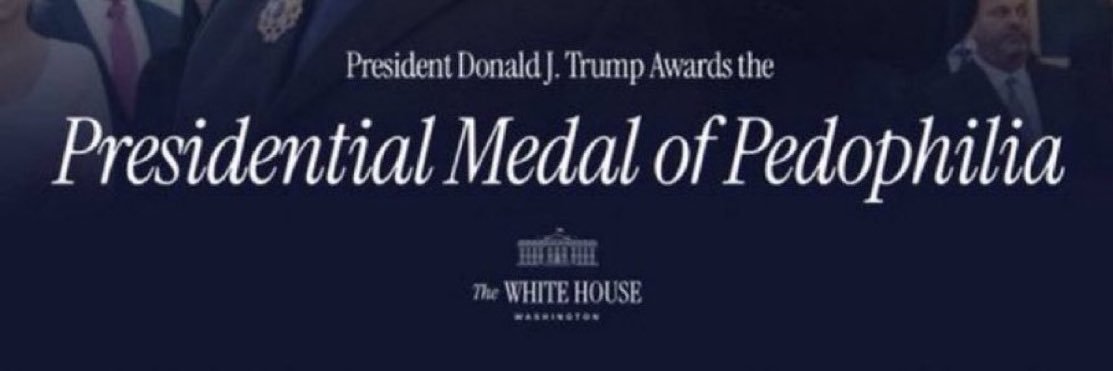 Trump is a Pedophile banner