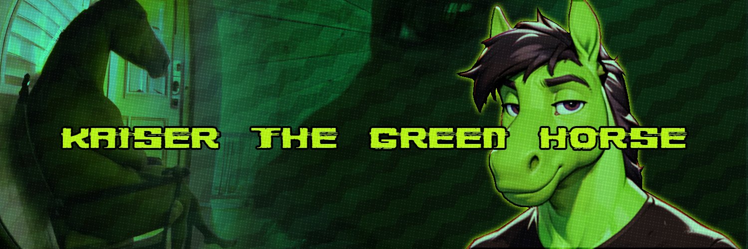 𝓚𝓪𝓲𝓼𝓮𝓻 𝓽𝓱𝓮 𝓰𝓻𝓮𝓮𝓷 𝓱𝓸𝓻𝓼𝓮~ (busy) banner