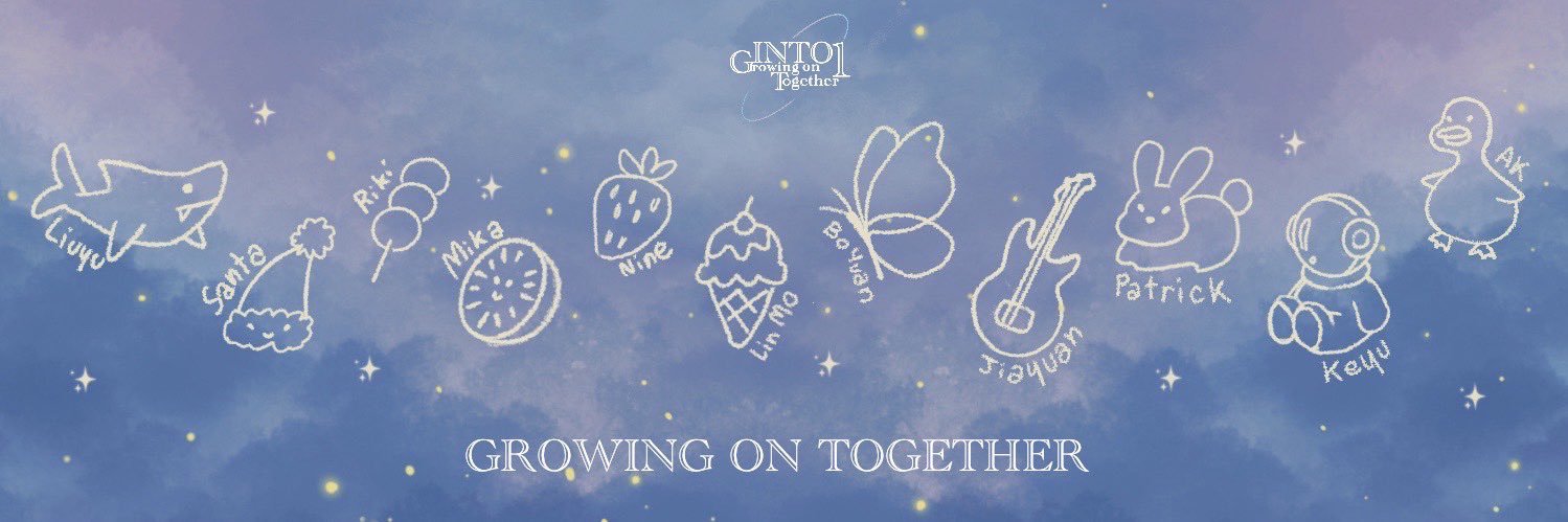 INTO1 GROWING ON TOGETHER banner
