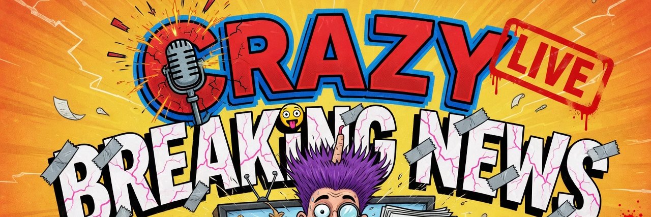 Crazy Breaking News banner