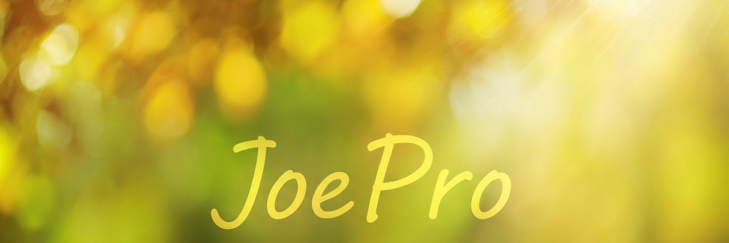 JoePro banner