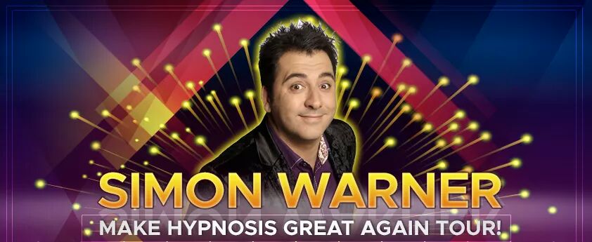 Simon Warner Hypnotist banner
