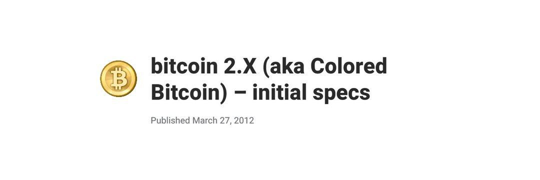 Colored Bitcoin banner