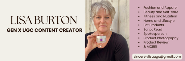 @sincerelylisaugc / Gen X UGC banner
