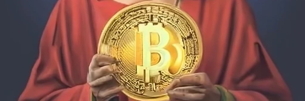 Crypto bean bag banner