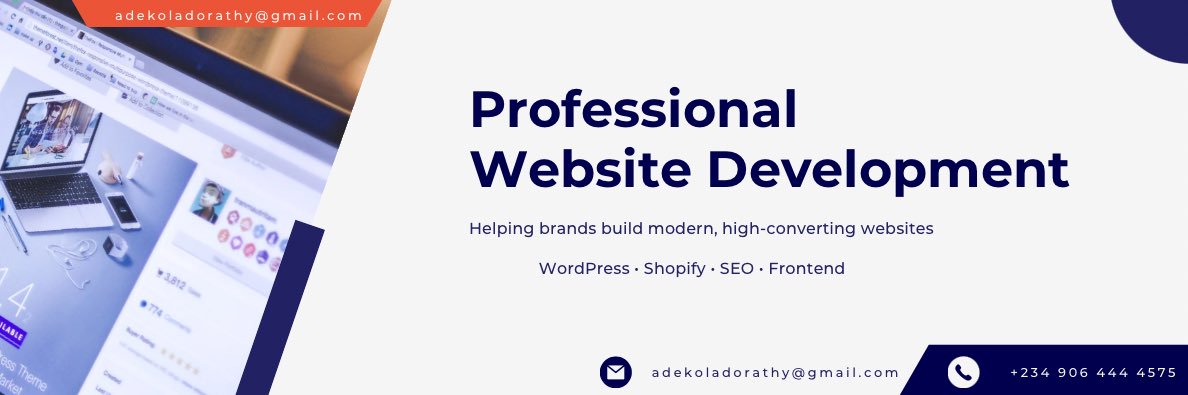 Website Designer | Wordpress | Shopify banner