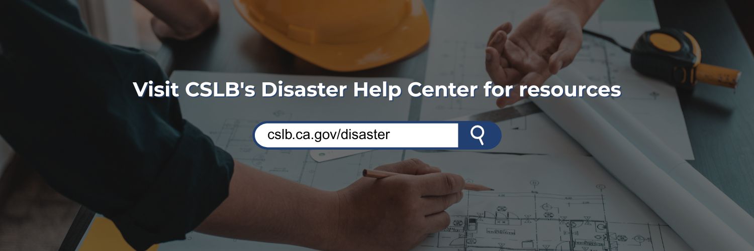 CA Contractors Board banner