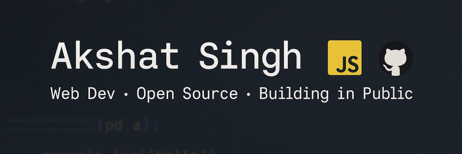 Akshat Singh's banner