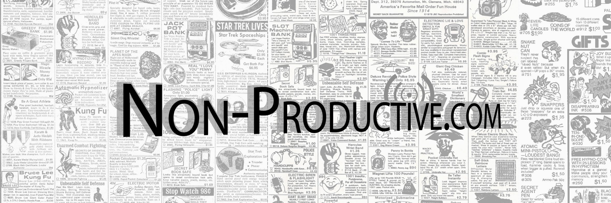 Non-Productive.com banner