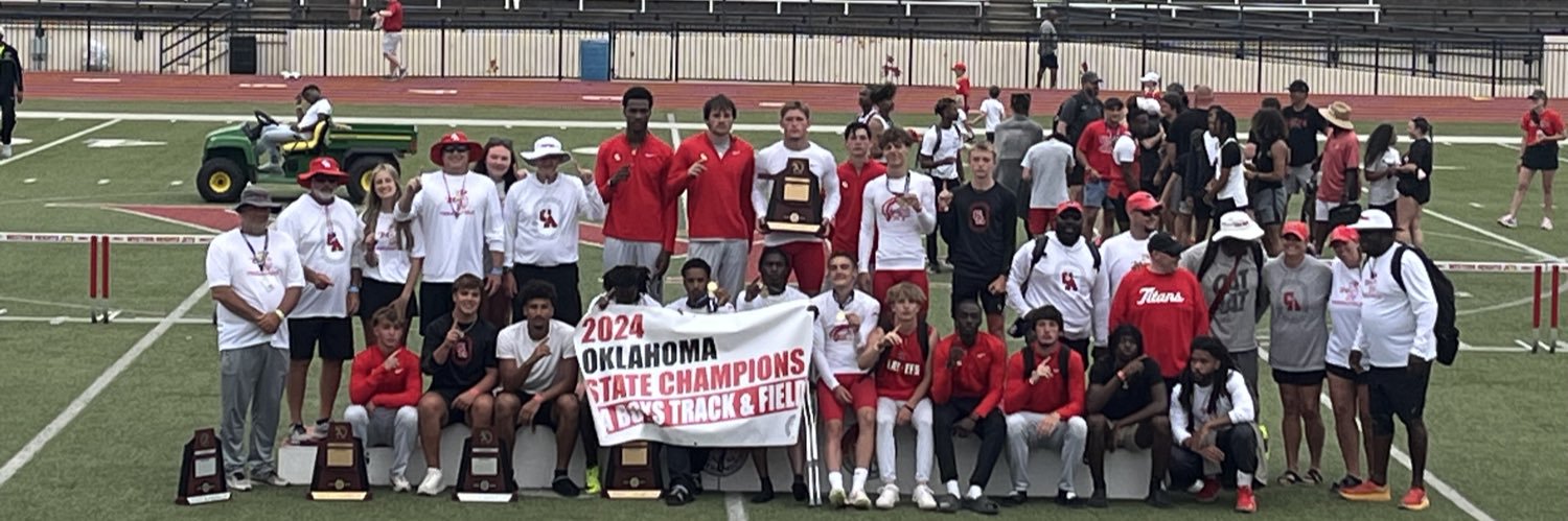 Carl Albert Track and Field banner