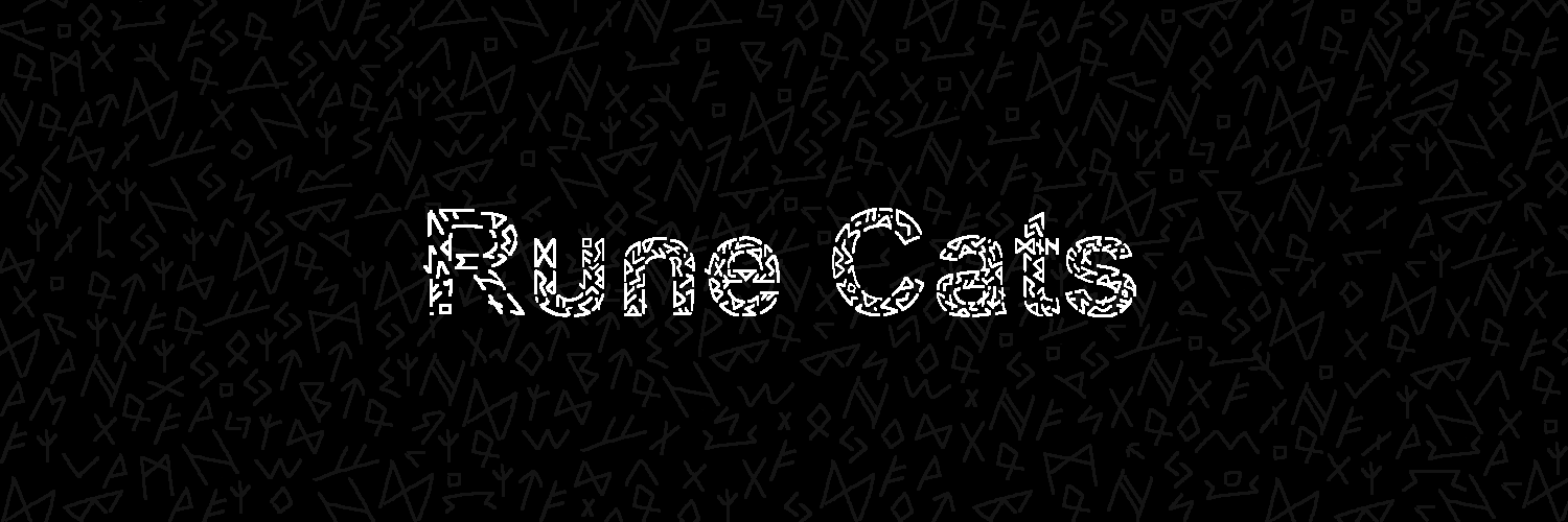 Rune Cats ᚠ🐈‍⬛ Profile Banner