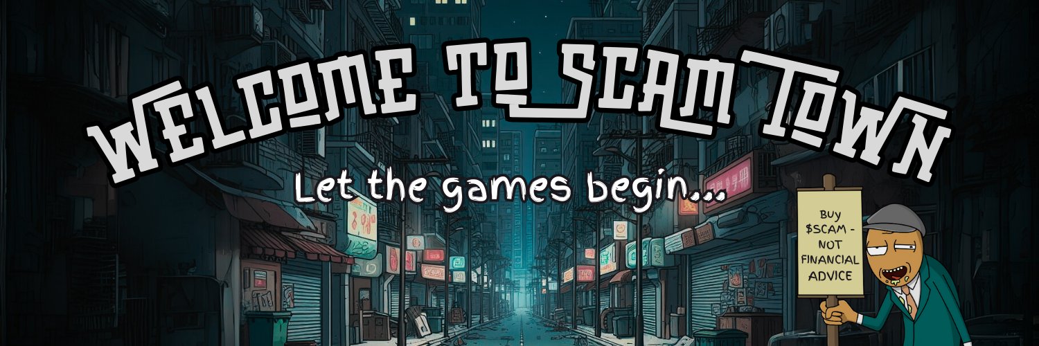 Scam Town WTF banner