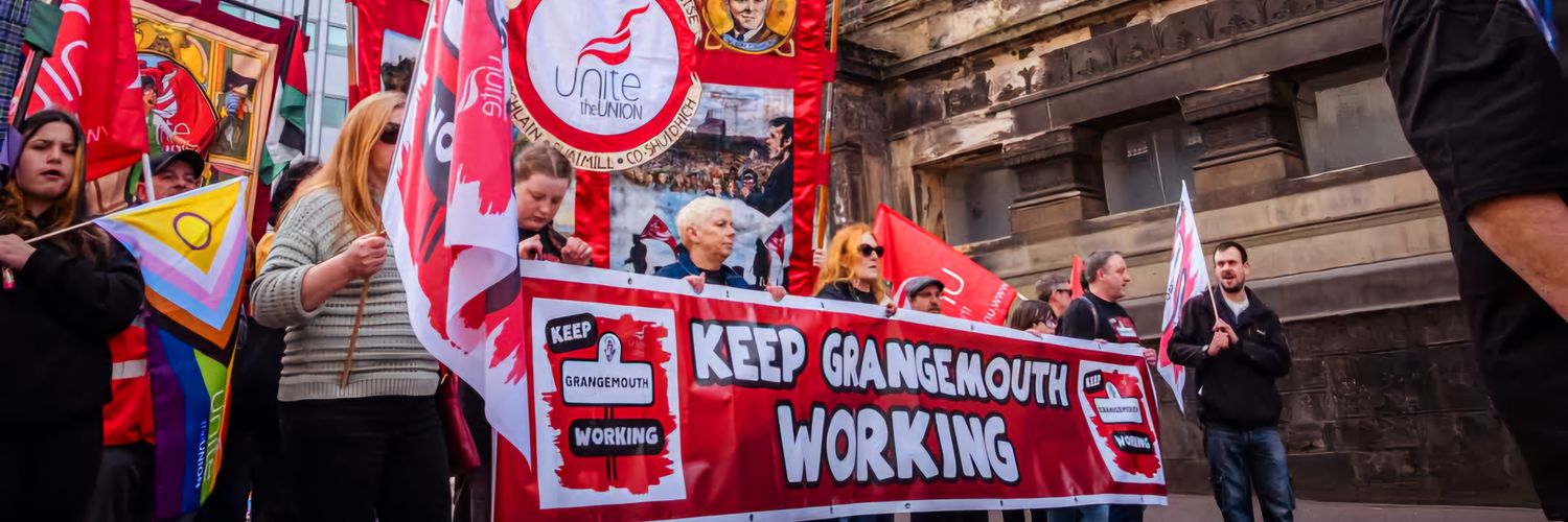 Keep Grangemouth Working's banner