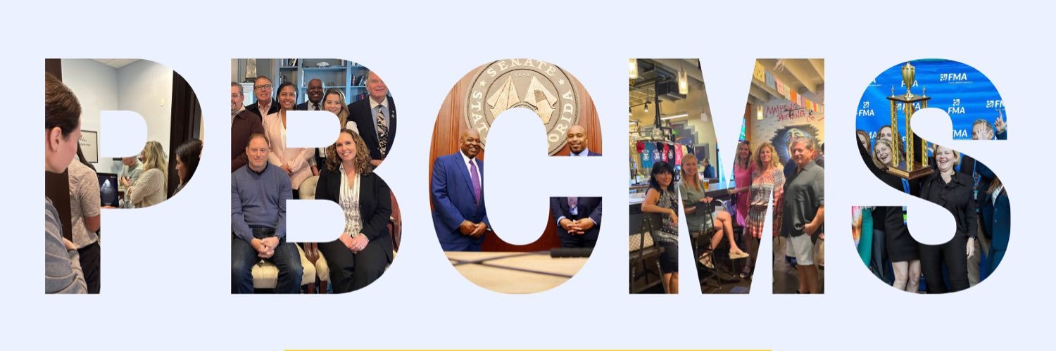 Palm Beach County Medical Society -- P.B.C.M.S. banner