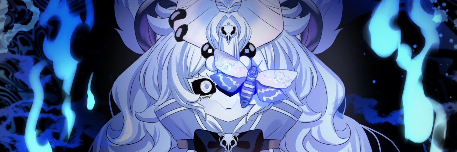 Acherontia Styx ♱ Moth Vtuber🦋💀's banner