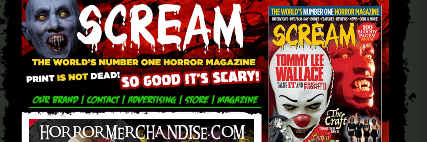 SCREAM MAGAZINE banner