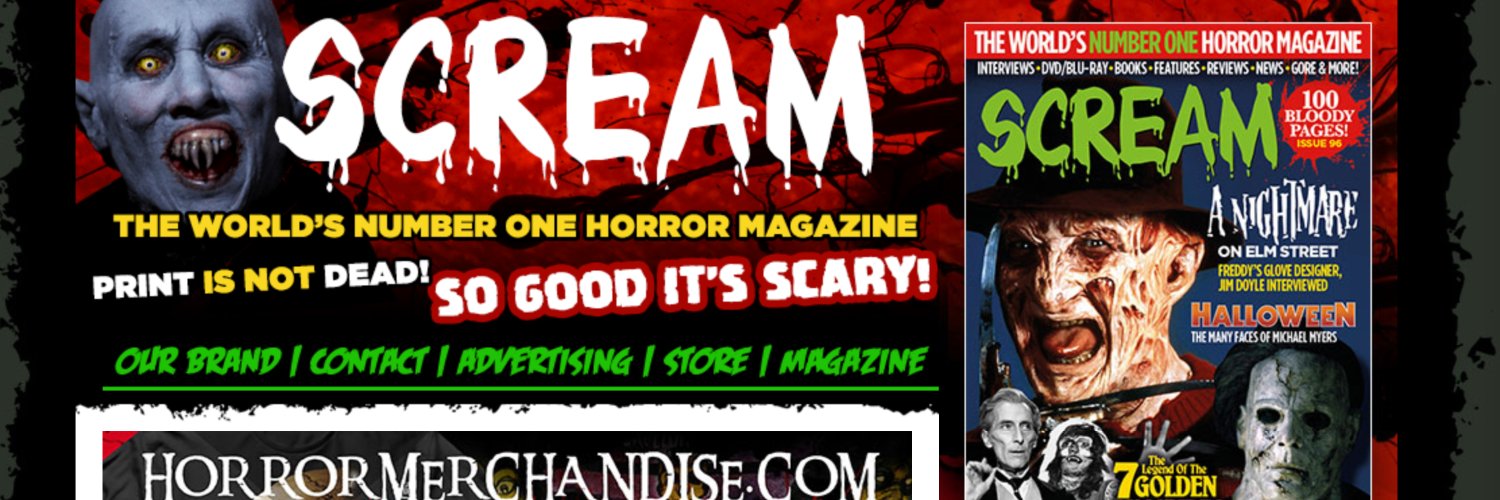 SCREAM MAGAZINE banner