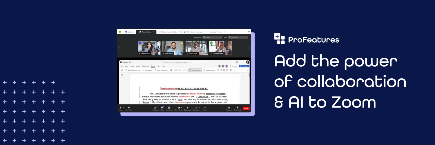 ProFeatures for Zoom banner