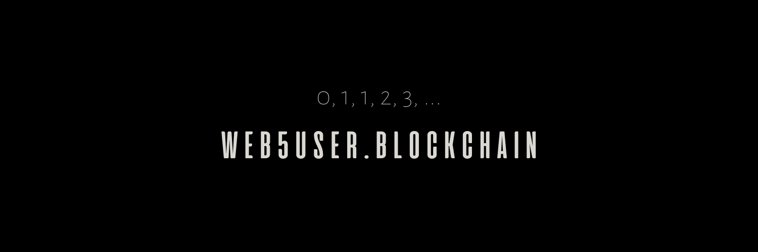 web5user's profile banner image
