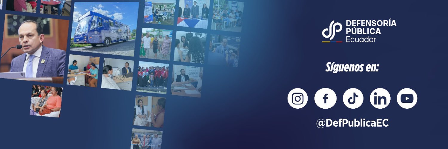Defensoría Pública del Ecuador banner