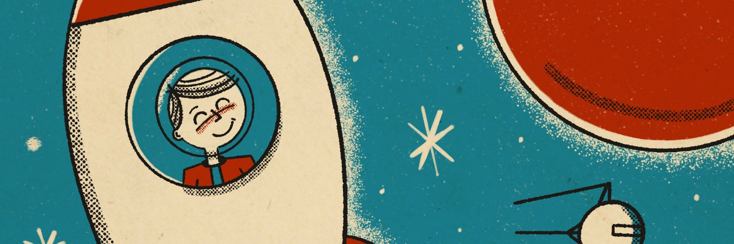 Retro Kev Is On BlueSky @kcwcreative.com banner