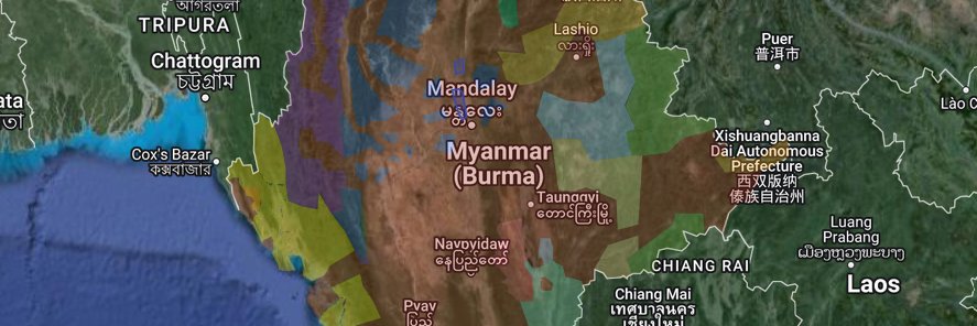 Myanmar War Map banner