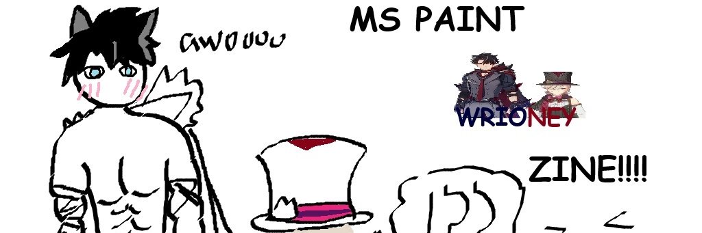 Wrioney MSPaint Zine's banner