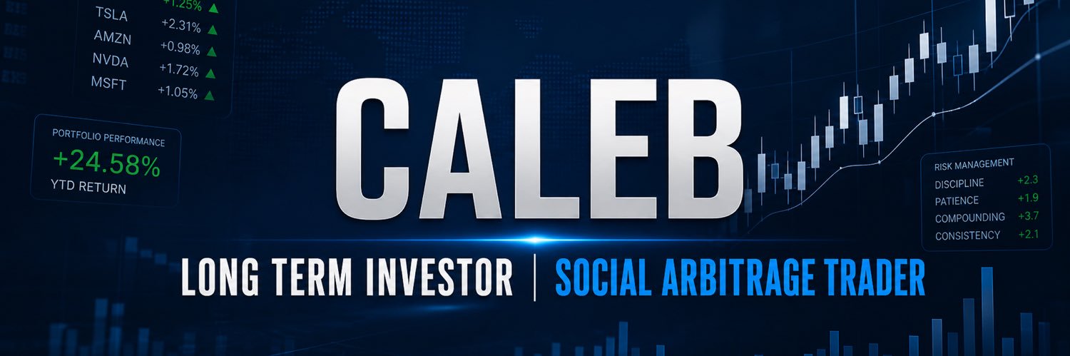 Caleb | Investor | Social Arbitrage Trader banner