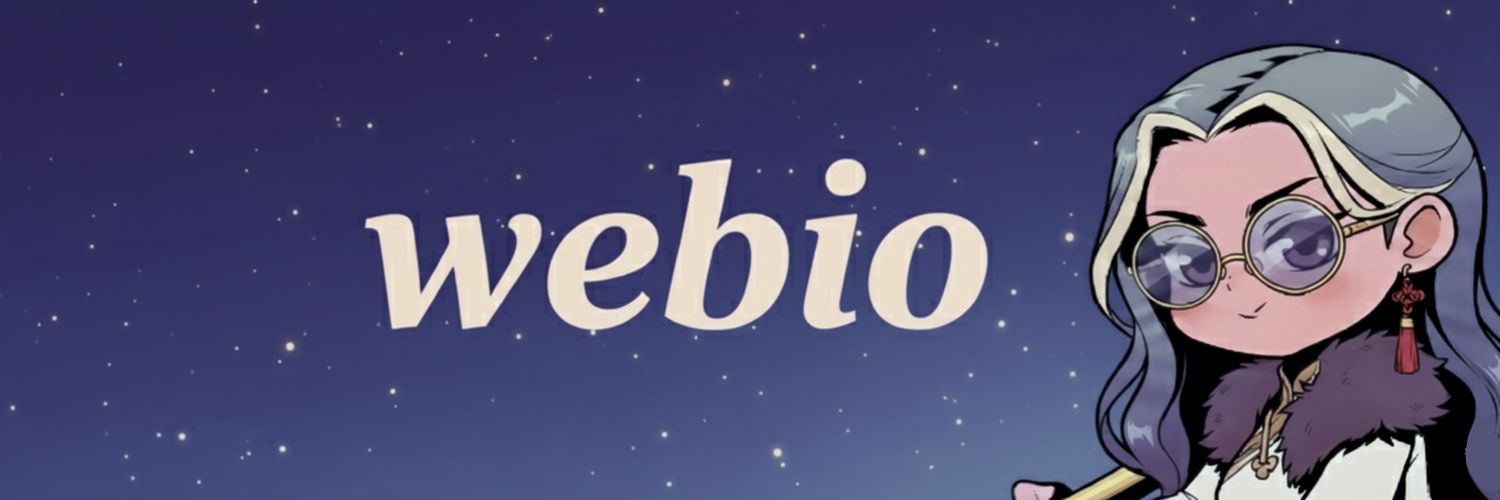 𝐖𝐞𝐛𝐢𝐨◦ banner