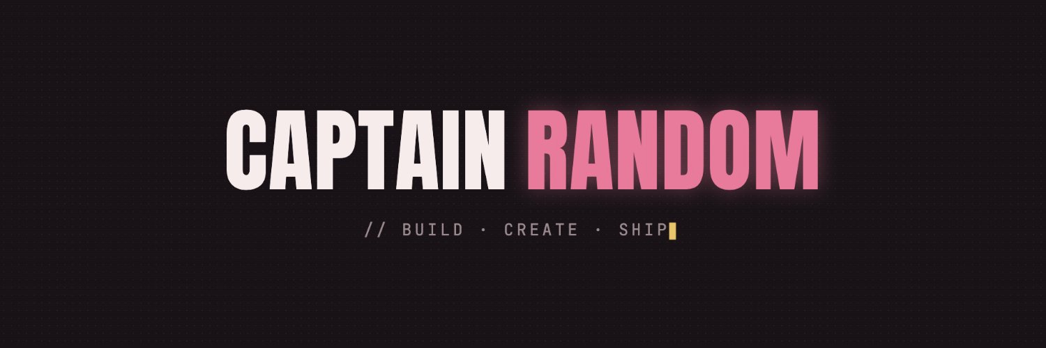 CaptainRandom00's profile banner image