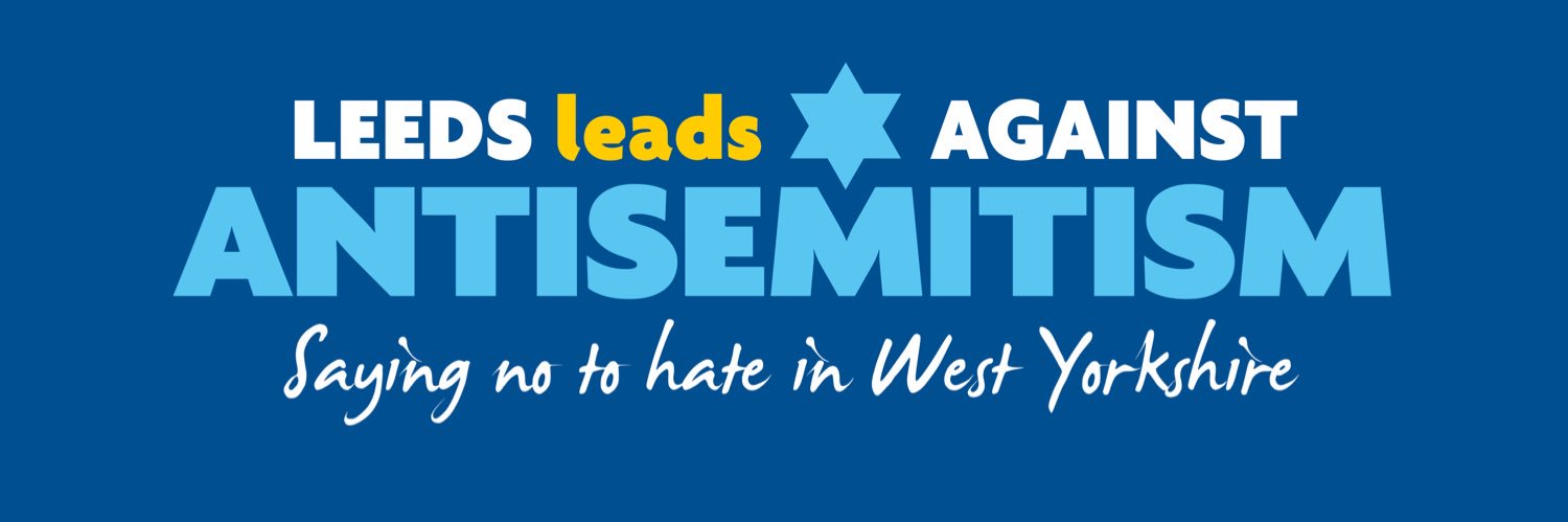 Leeds Leads Against Antisemitism's banner