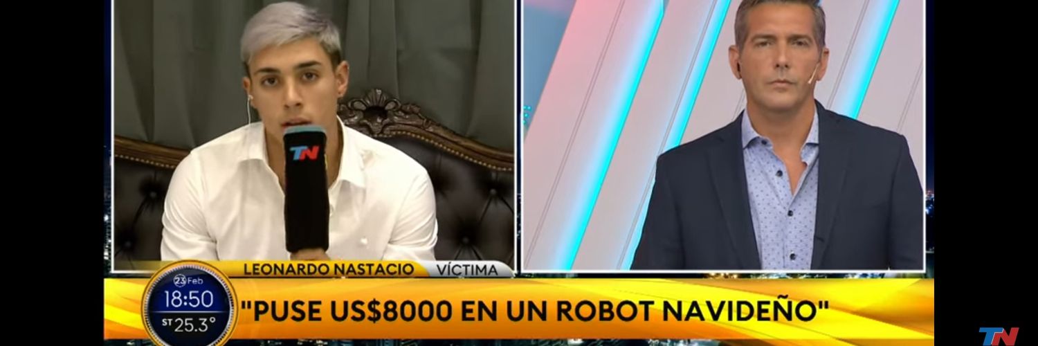 Robot/Navideño banner