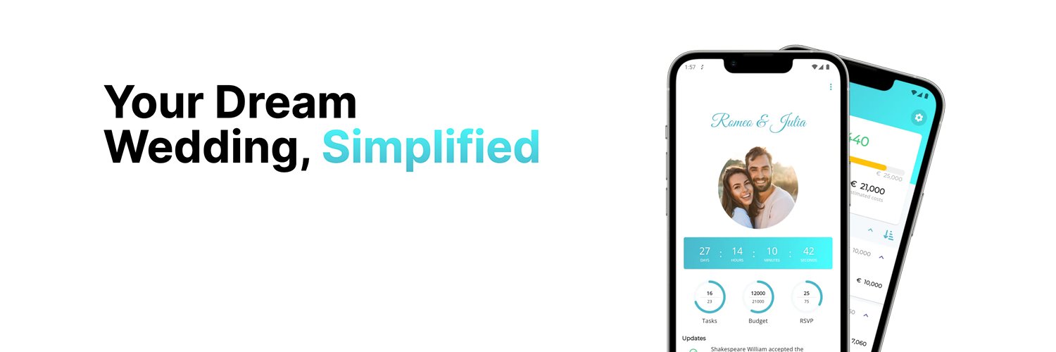 WeddyApp's profile banner image