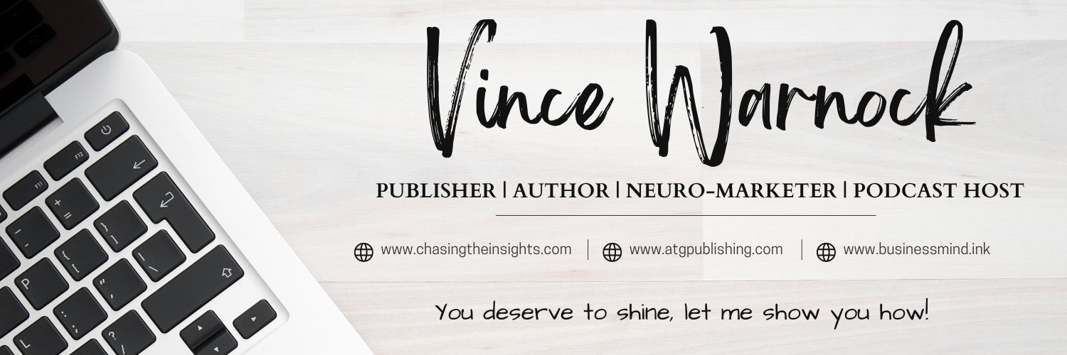 Vince Warnock | Book Publisher | Podcast Host ✴️ banner