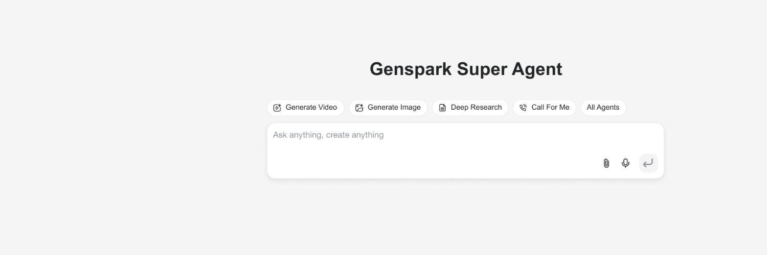 Genspark's banner