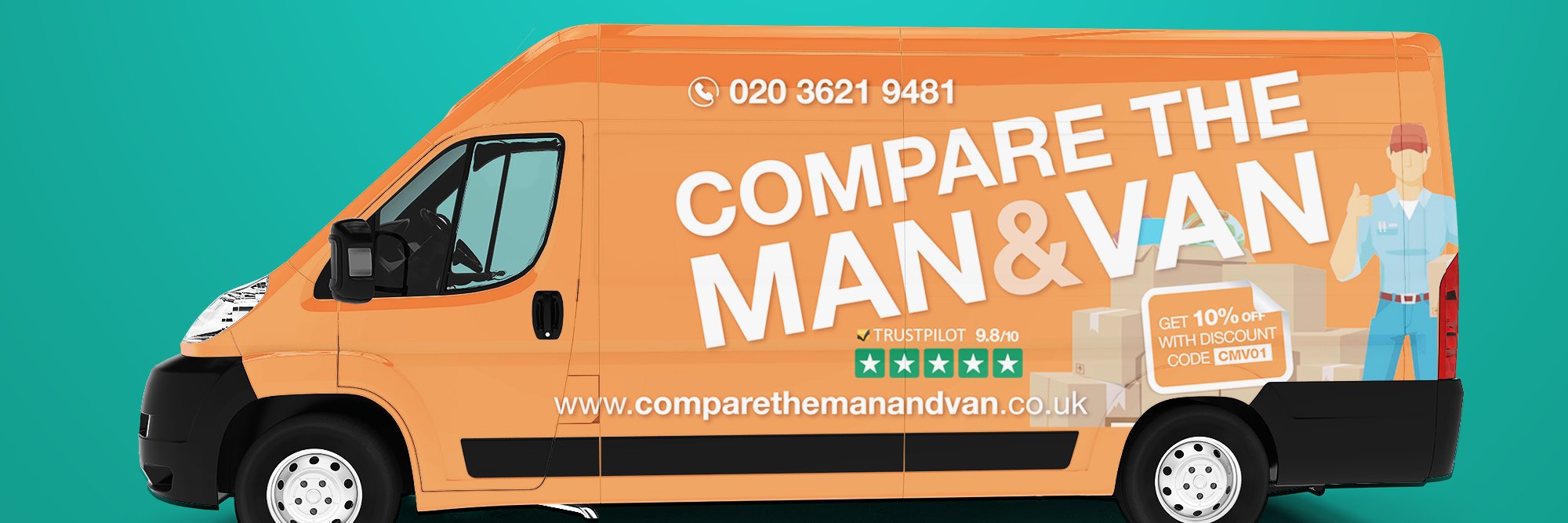 Compare the Man and Van banner