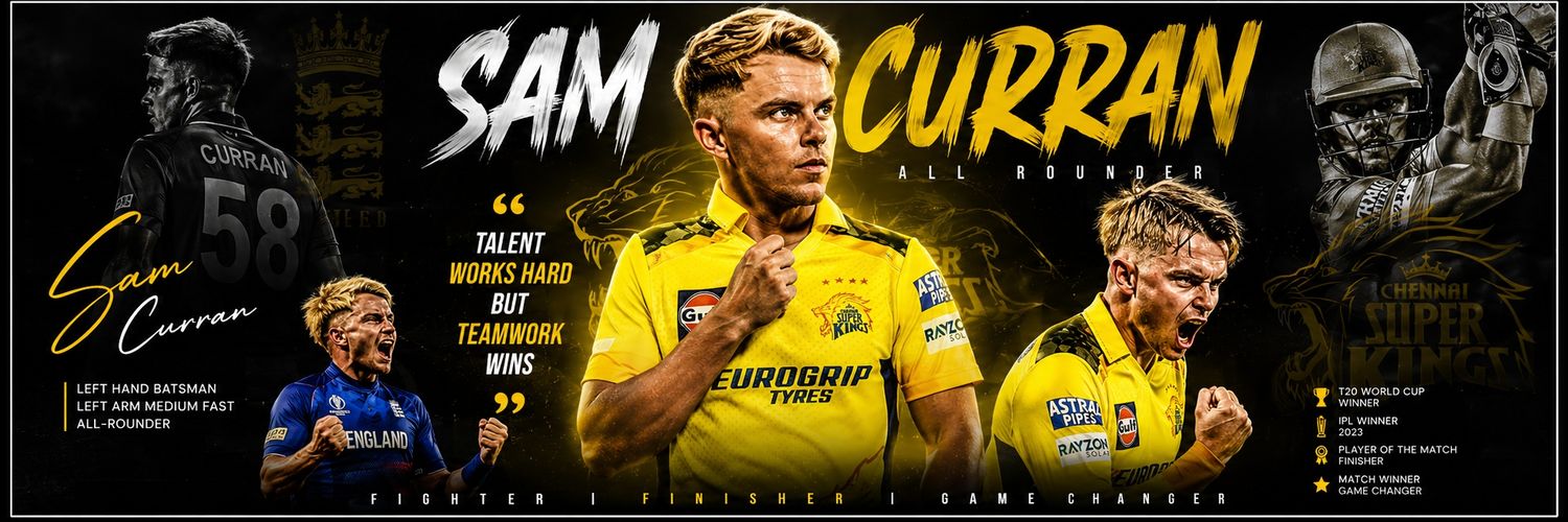 TeamSamCurran58's profile banner image