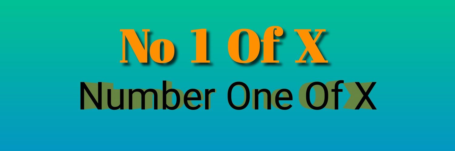 No 1 Of X banner