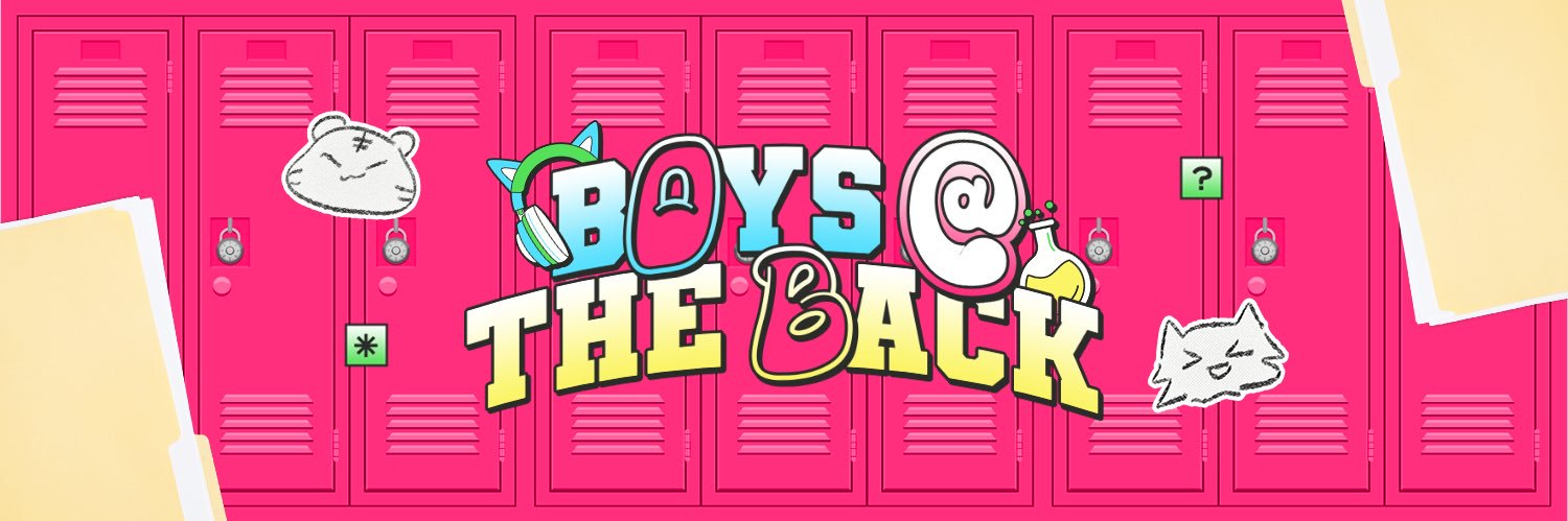 BOYS @ THE BACK! banner