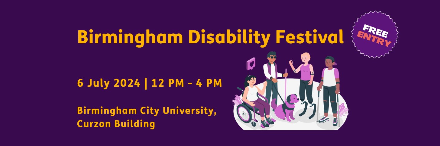 Birmingham Disability Festival banner