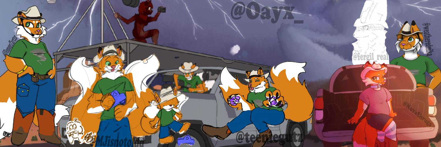 Jax the Texan Fox banner