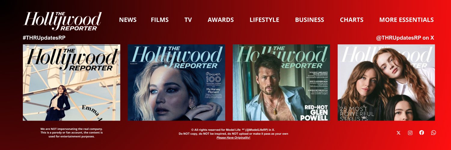 The Hollywood Reporter ᴿᴾ | Fansite banner