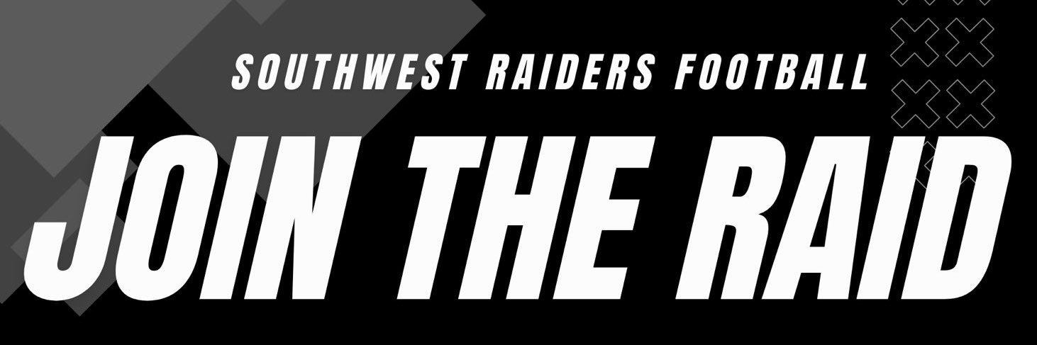 C.C.C Southwest Raiders Football's banner