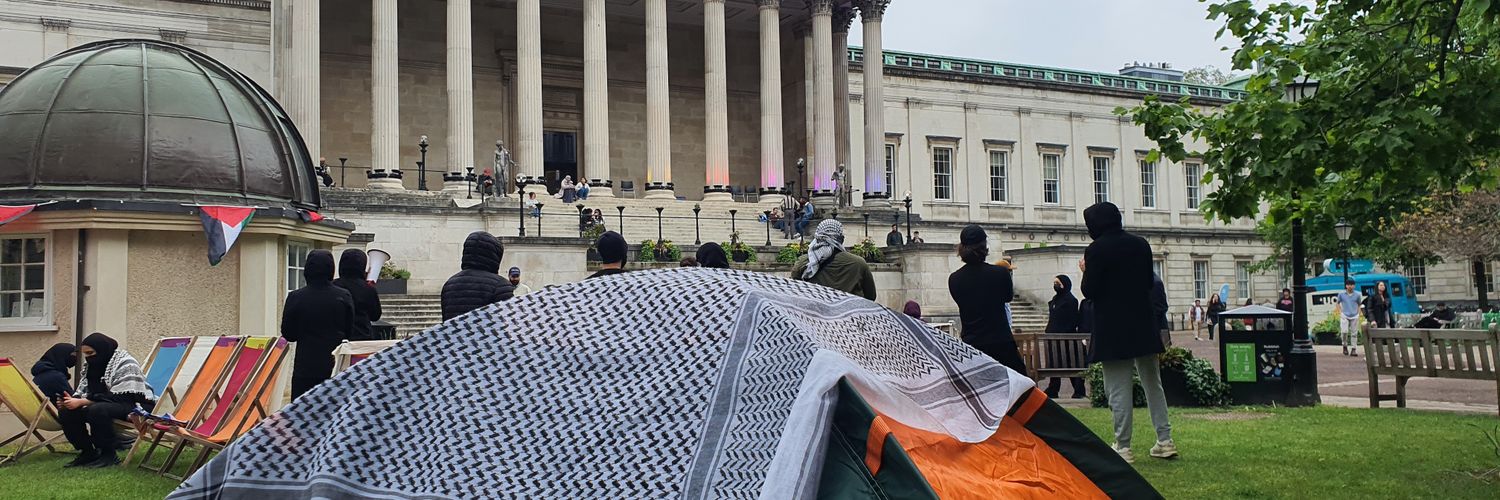 UCL Stands 4 Justice banner